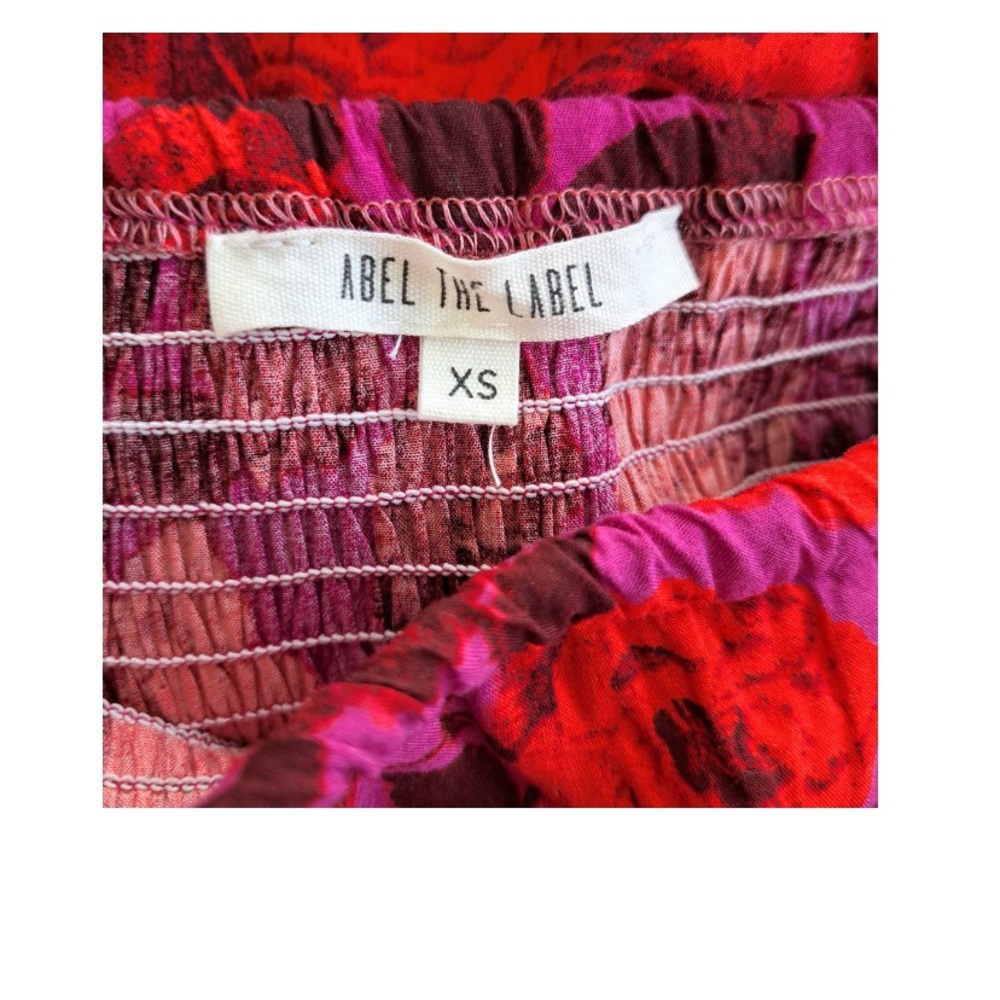 Anthropologie ‘Abel the Label’ Reign Smocked Floral Tiered Layer Ruffle Maxi XS - Picture 7 of 11
